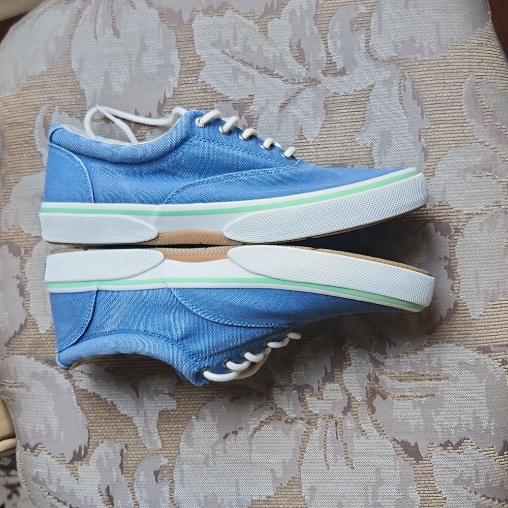 🎉HP🎉Sperry STS22358: Men's Halyard Retro Stellar denim blue Sneaker  - Picture 5 of 9